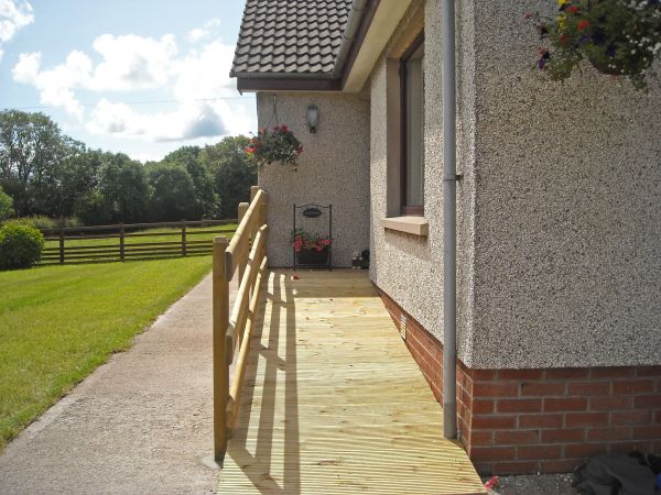 Hardwood Ramp Installation in Spokane